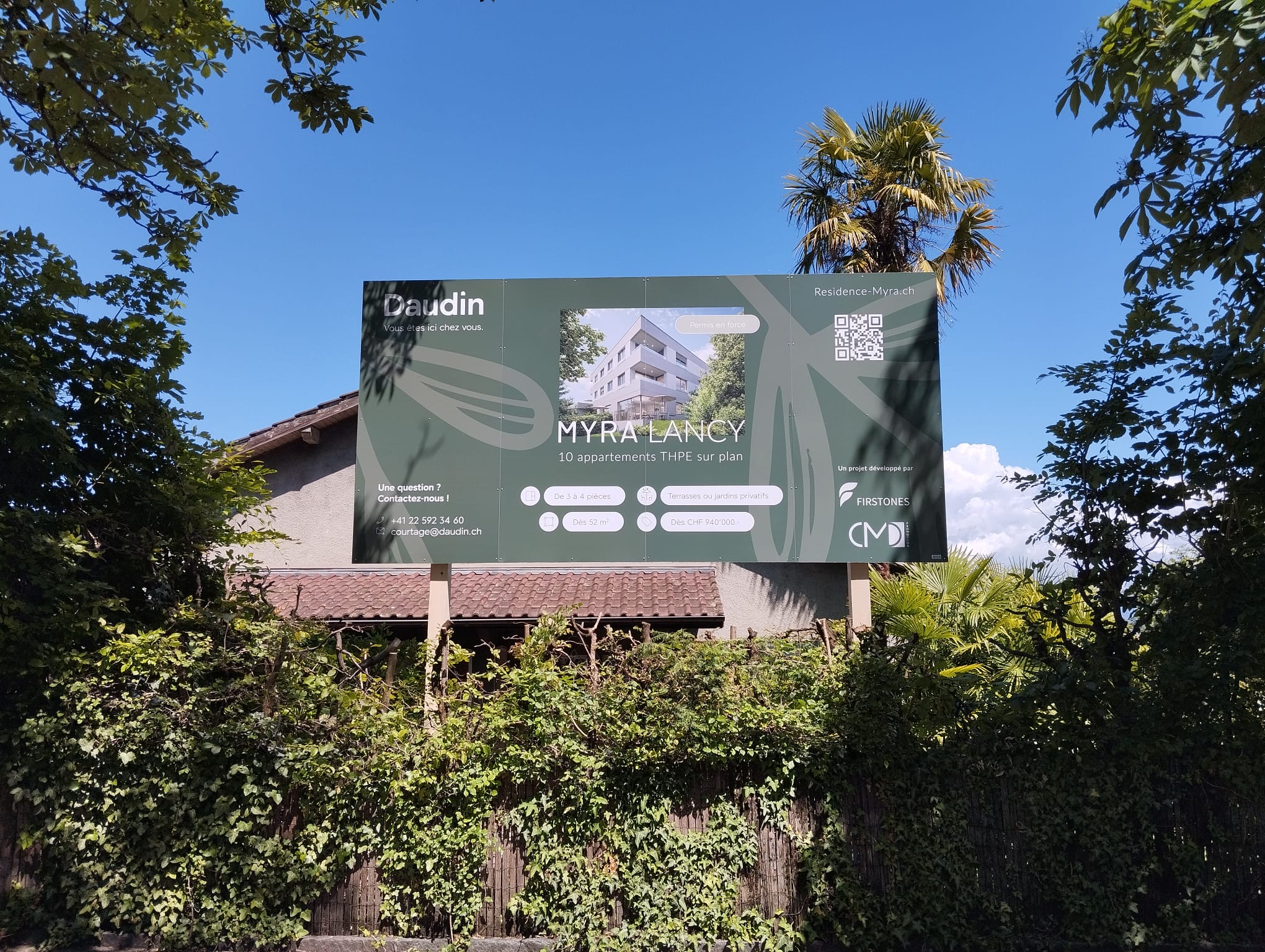 Panneau de chantier